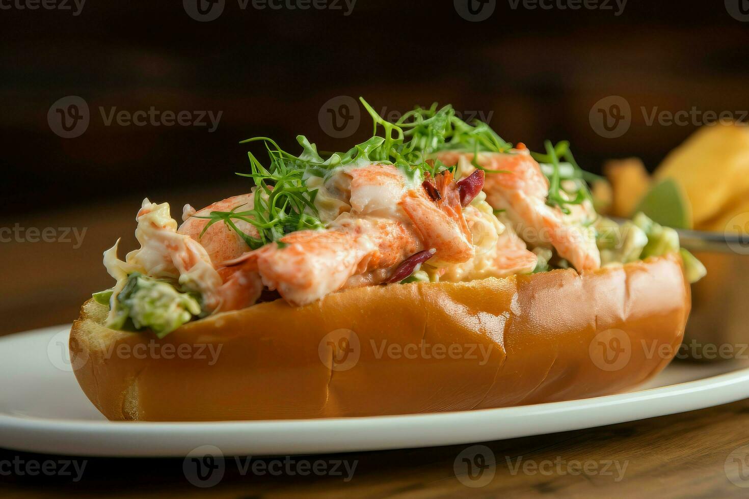 Lobster roll. Generate Ai photo