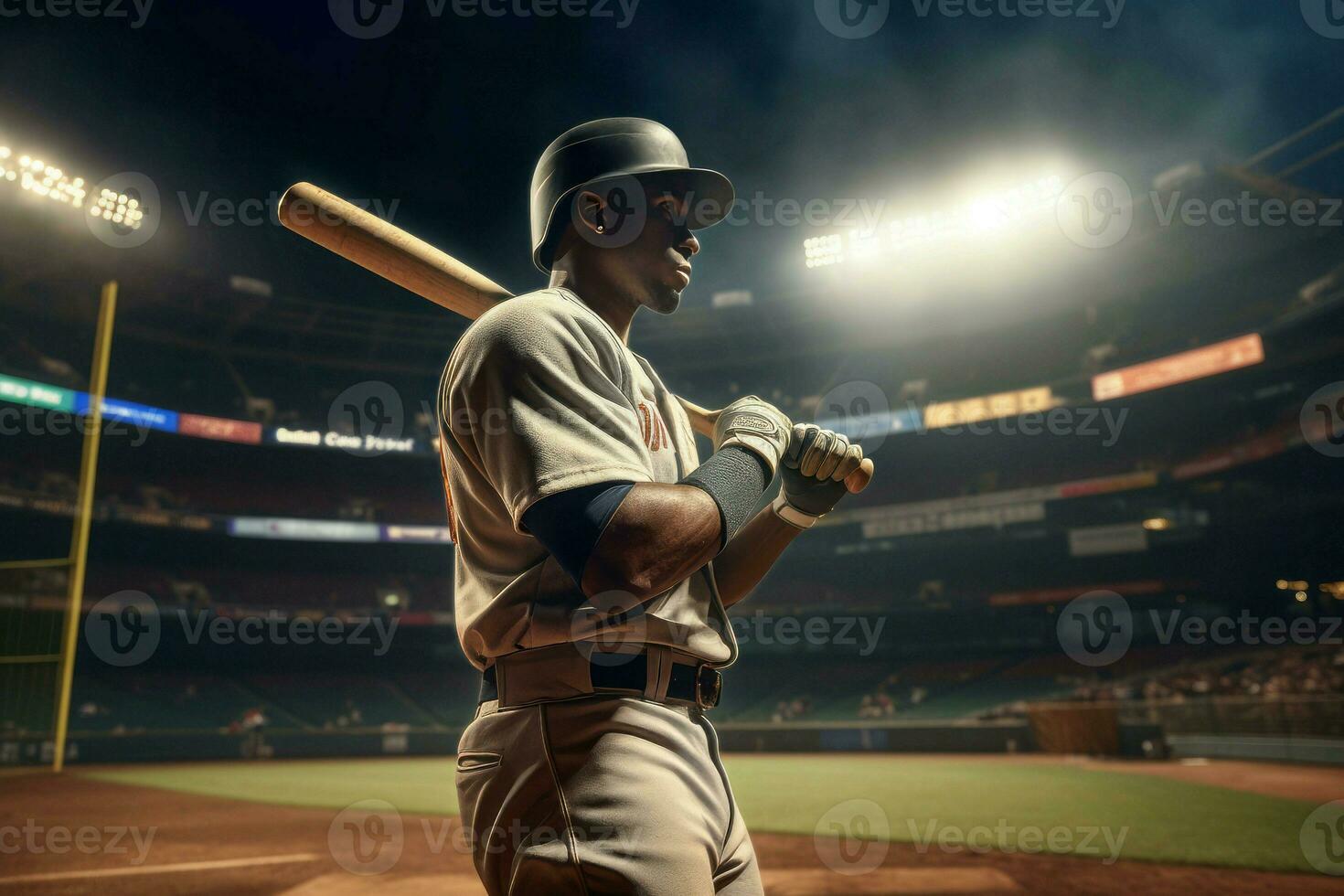 Baseball player bat. Generate Ai photo