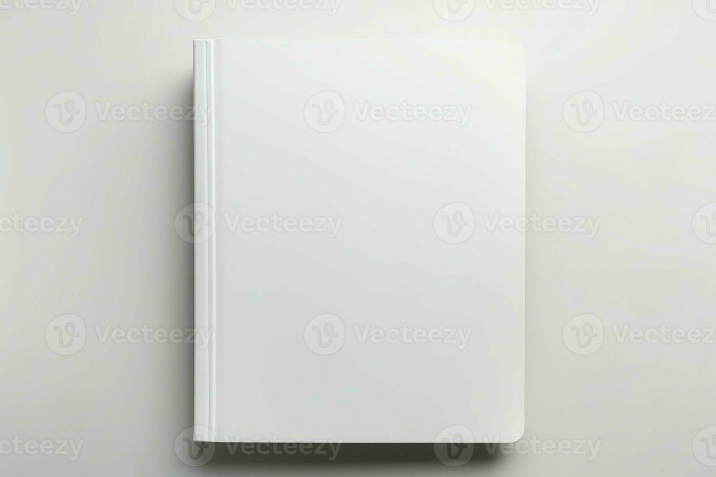 Blank white book. Generate Ai photo