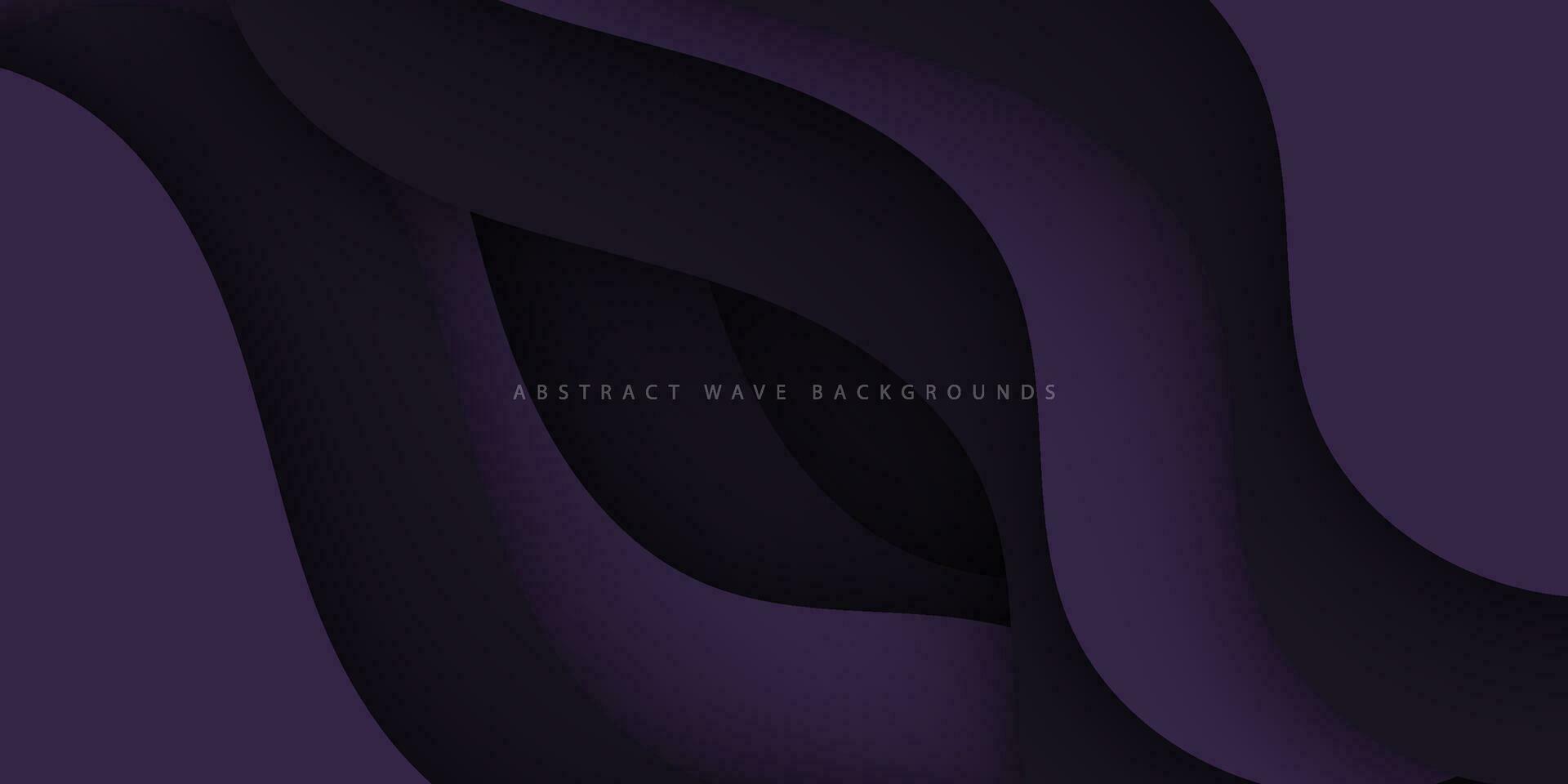 Dark gray and purple dynamic abstract vector background with shadow, blend wavy line, and simple design. Creative premium gradient. smart design 3d cover of business design. Eps10 vector