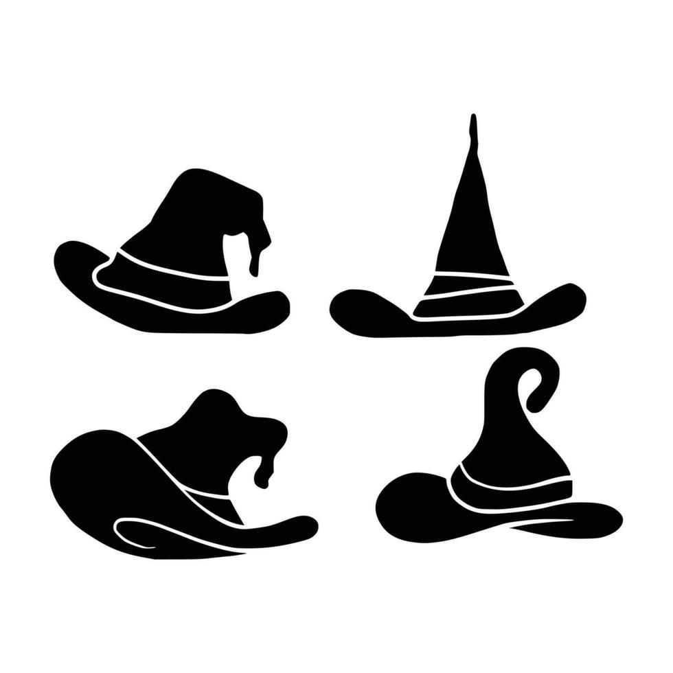 Witches Hat Silhouette vector