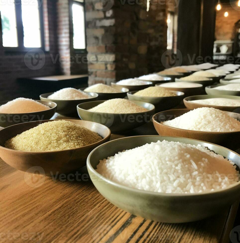 A row of empty bowls, world food day images photo