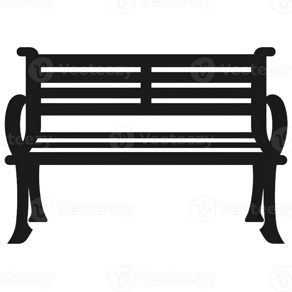 bench black illustrator ai generative png