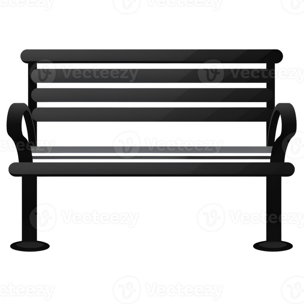 bench black illustrator ai generative 28830605 PNG