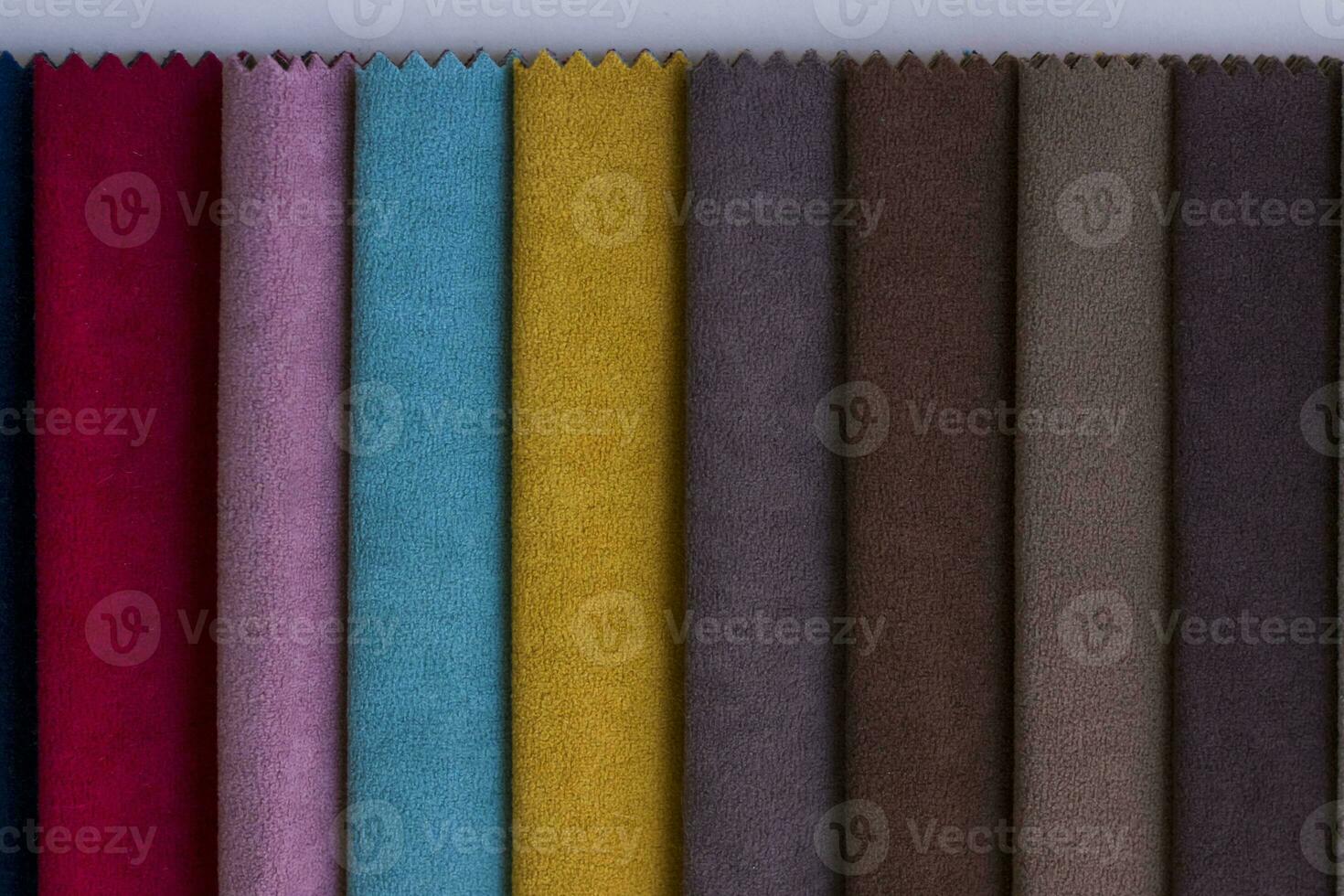 Backgrounds made of natural and artificial fabrics for the decoration of textiles, furniture and clothing on a beige background. Furniture production. wallpaper with space for copying text. photo