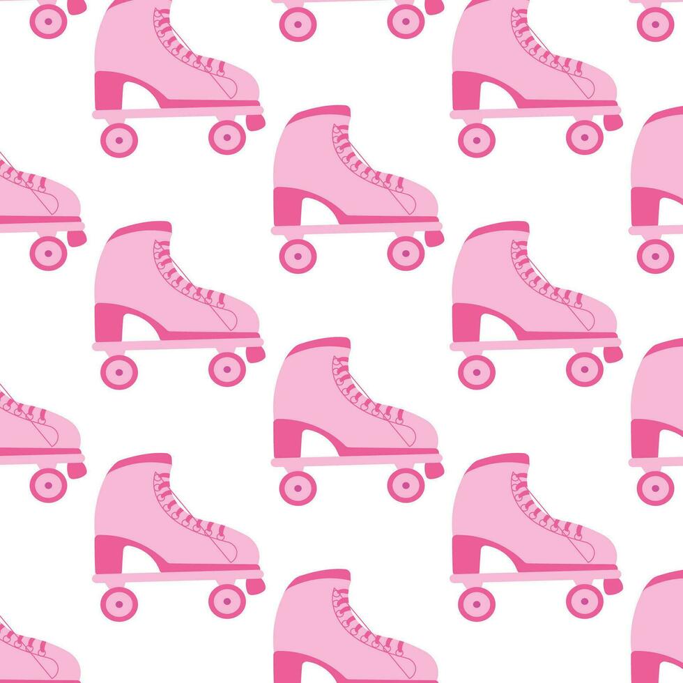 rollers barbicore pink shoes doll child icon vector