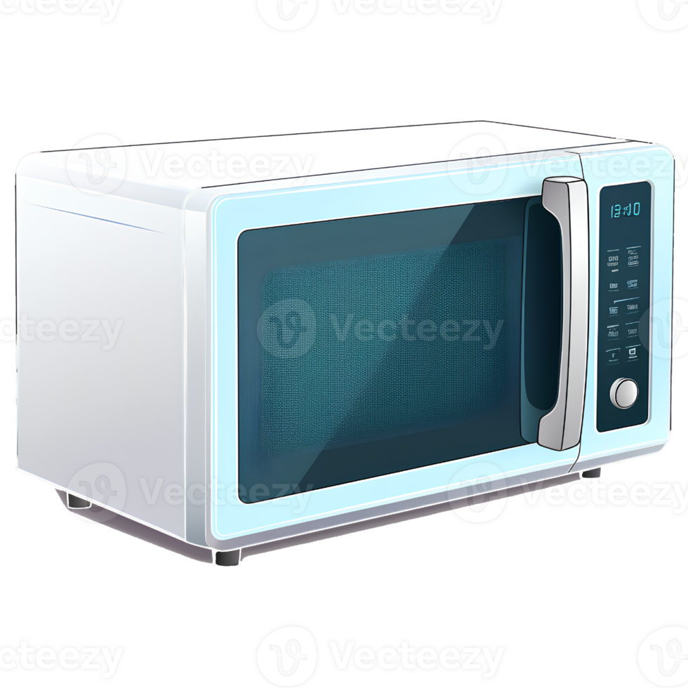 microwave illustration ai generative png