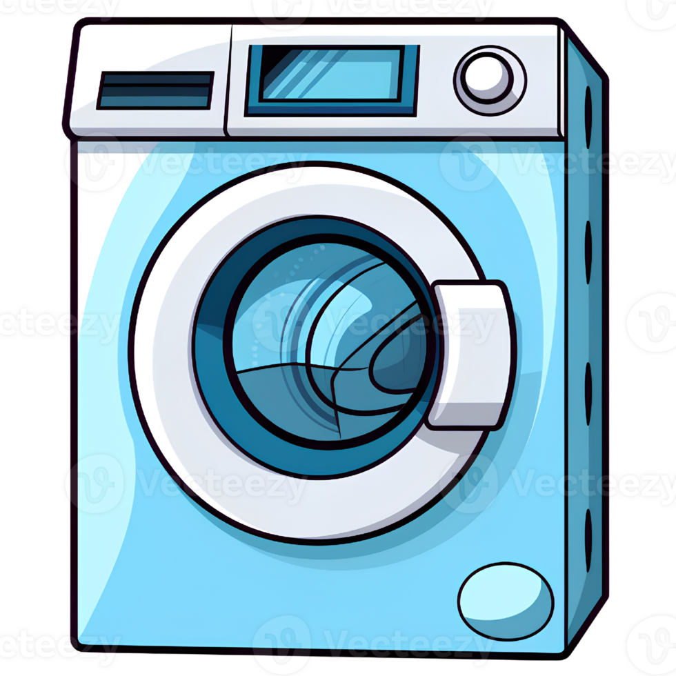 washing machine  illustration ai generative png