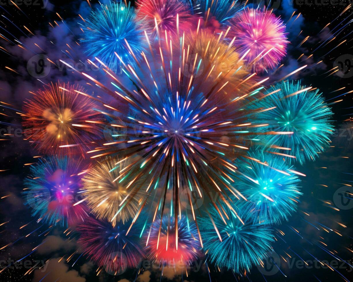 Big firework exploding on the night sky, diwali stock images and illustrations photo