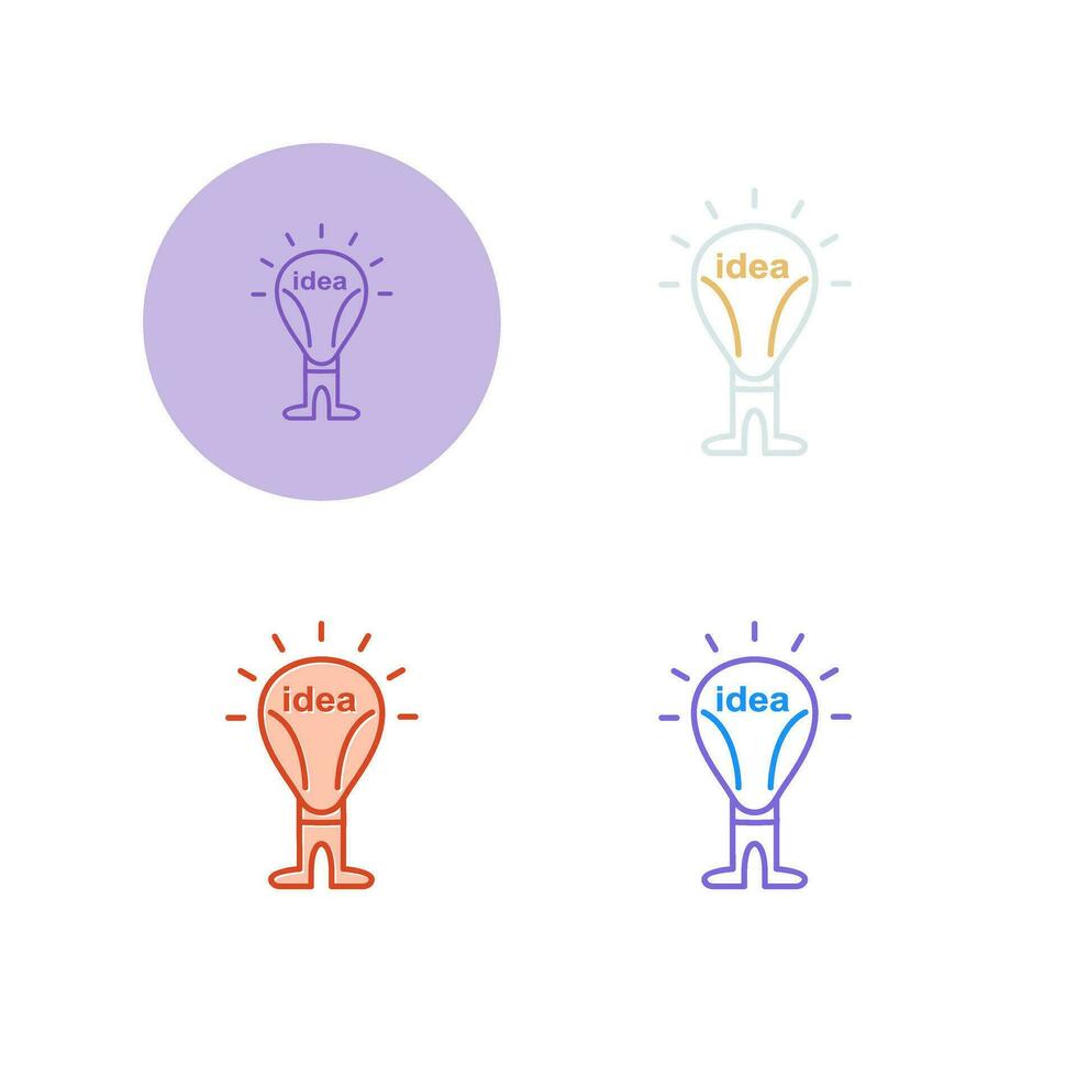 icono de vector de idea brillante