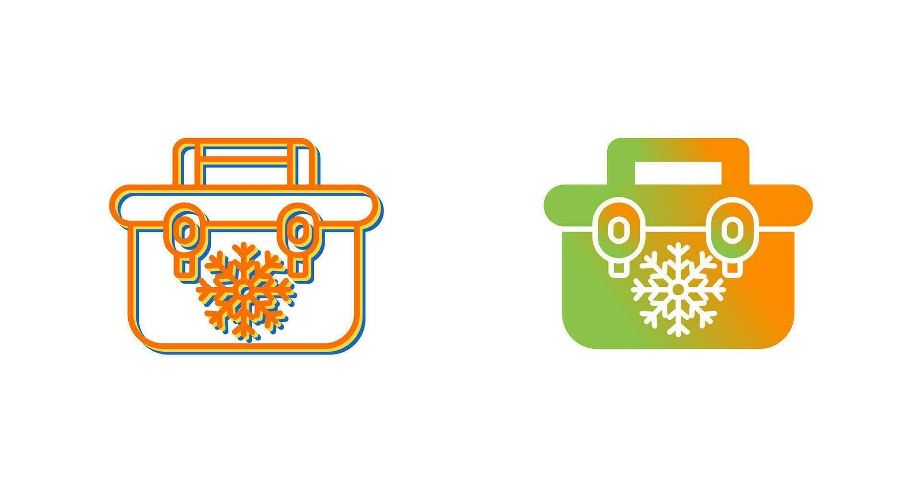 Portable Fridge Vector Icon