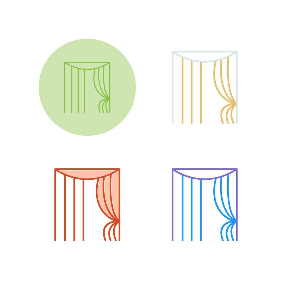 Curtains Vector Icon