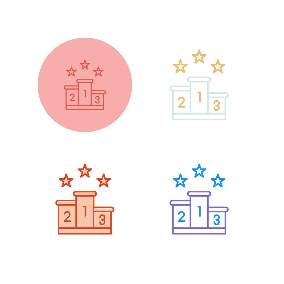 Podium Vector Icon