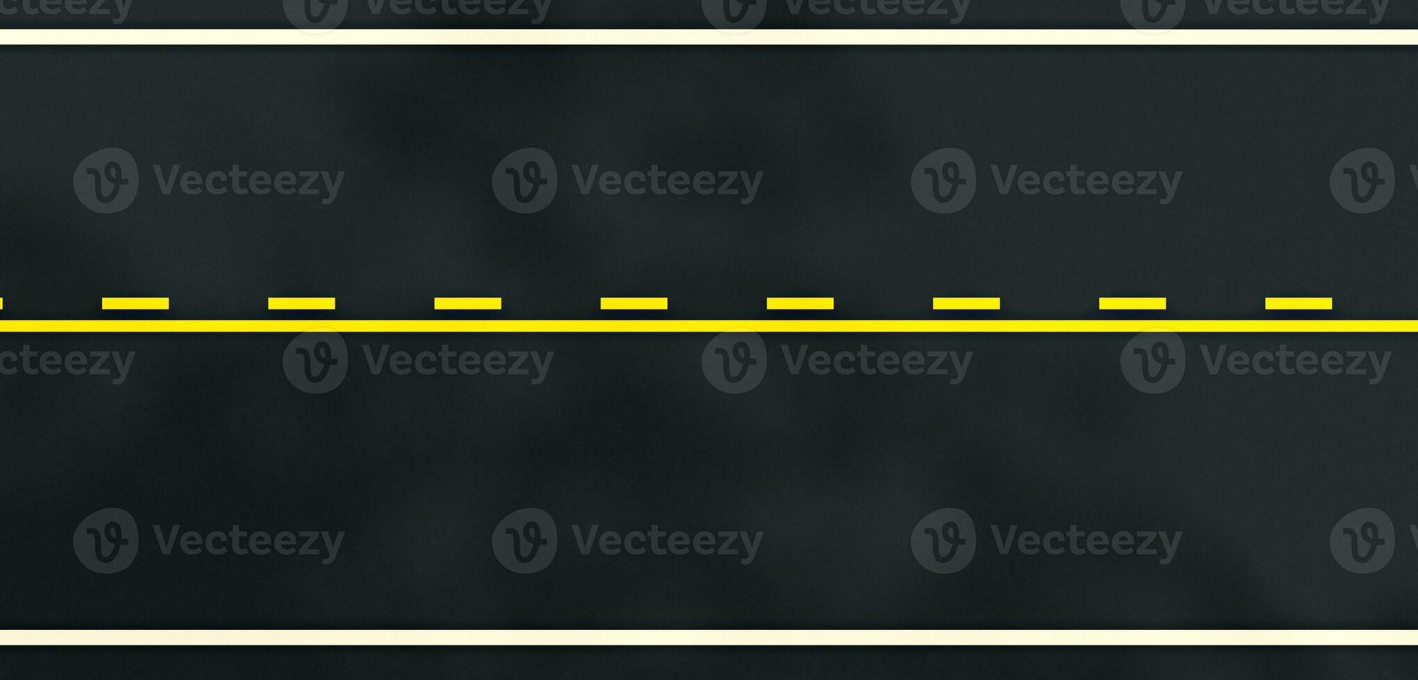 Background Road surface asphalt lanes and traffic lines bitumen surface 3D illustration photo