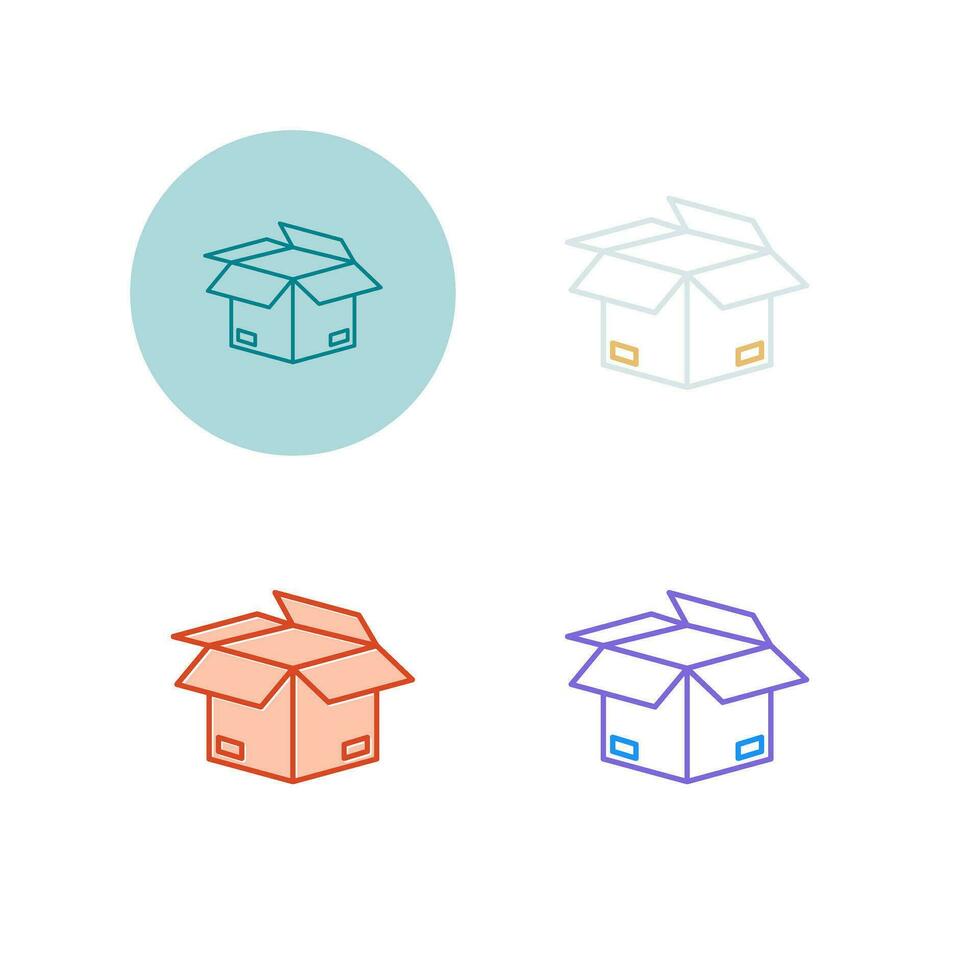 Open Box Vector Icon