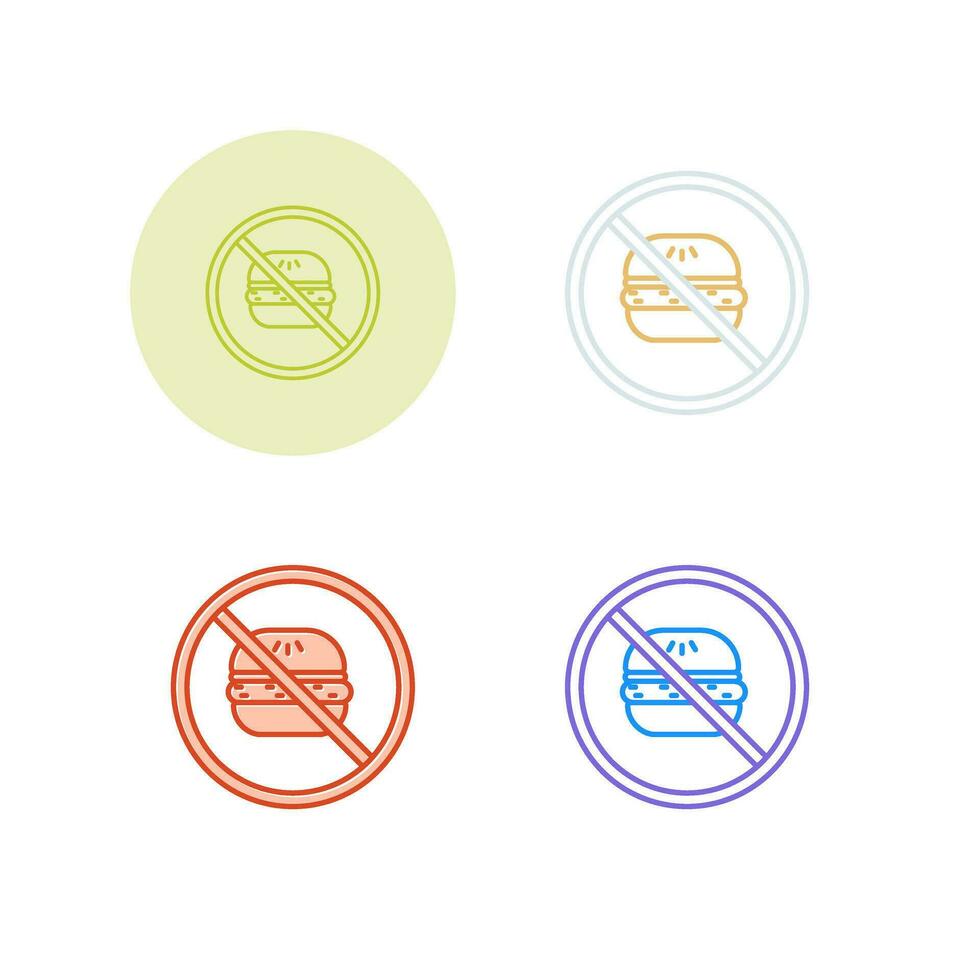No Eating Vector Icon