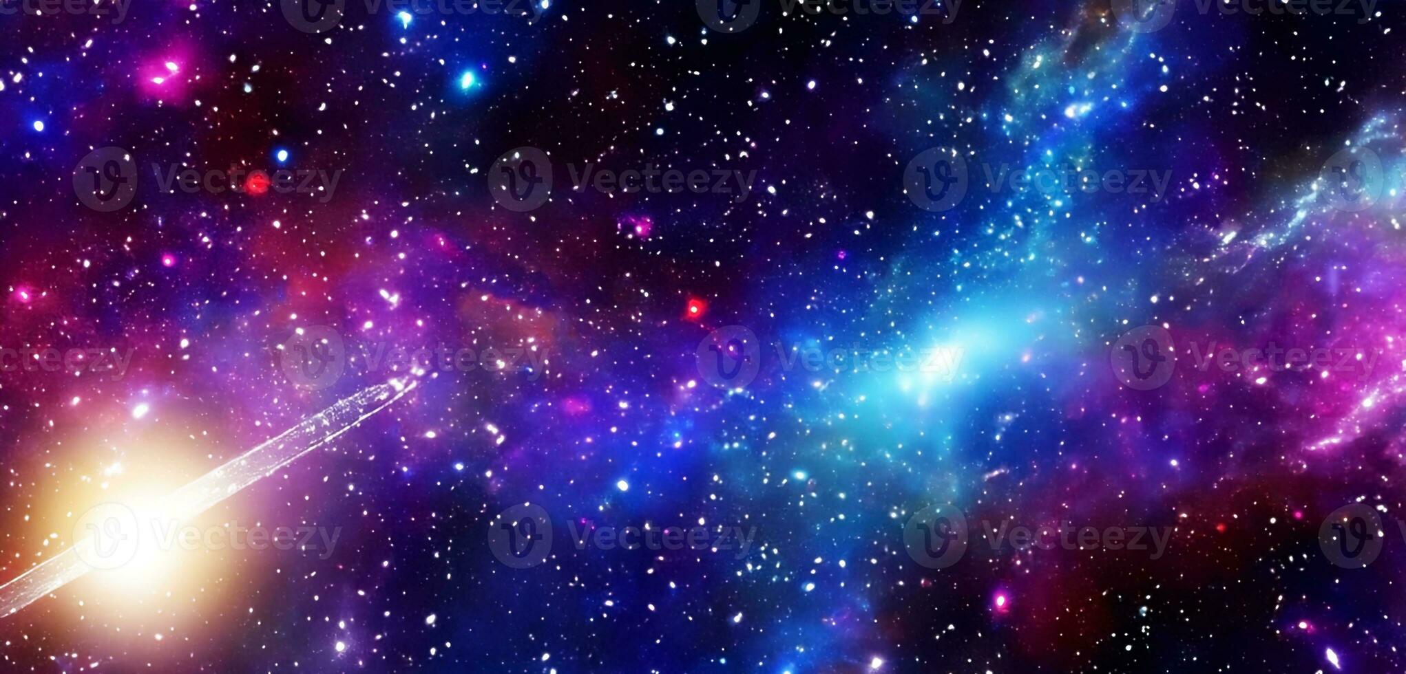 Deep space nebula and galaxy Stars The universe is full of stars 3D illustration photo