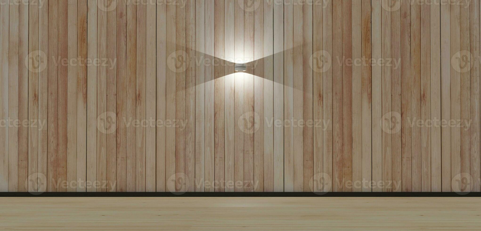 Room background with wall lights Floor and wall scene 3D illustration photo