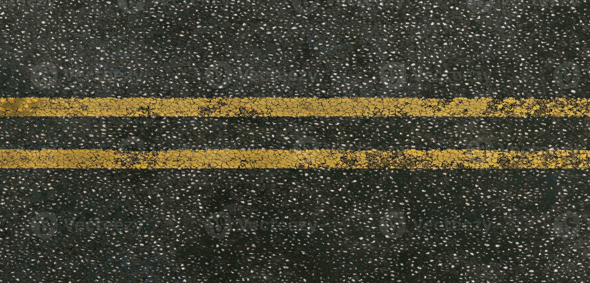 Background Road surface asphalt lanes and traffic lines bitumen surface 3D illustration photo