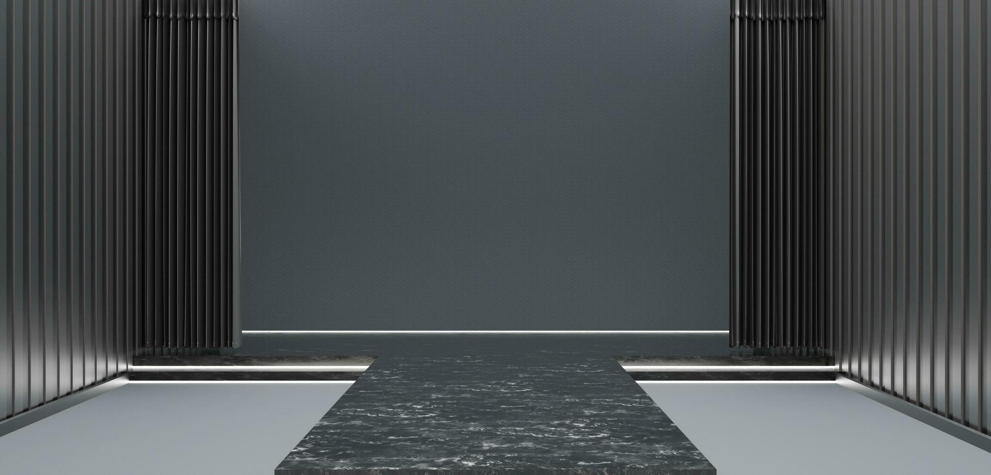 Stage product prop product placement Product display background  mockup Product Display Podium Floor and wall Curtains 3 d illustration photo