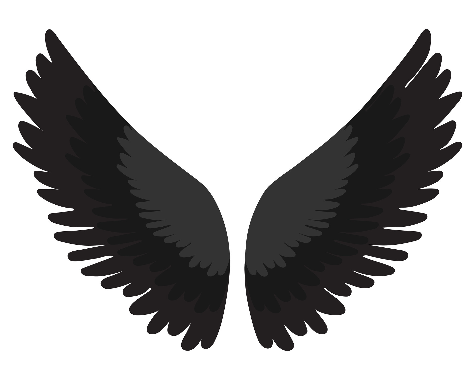 Black Wings Vector 28833109 Vector Art at Vecteezy
