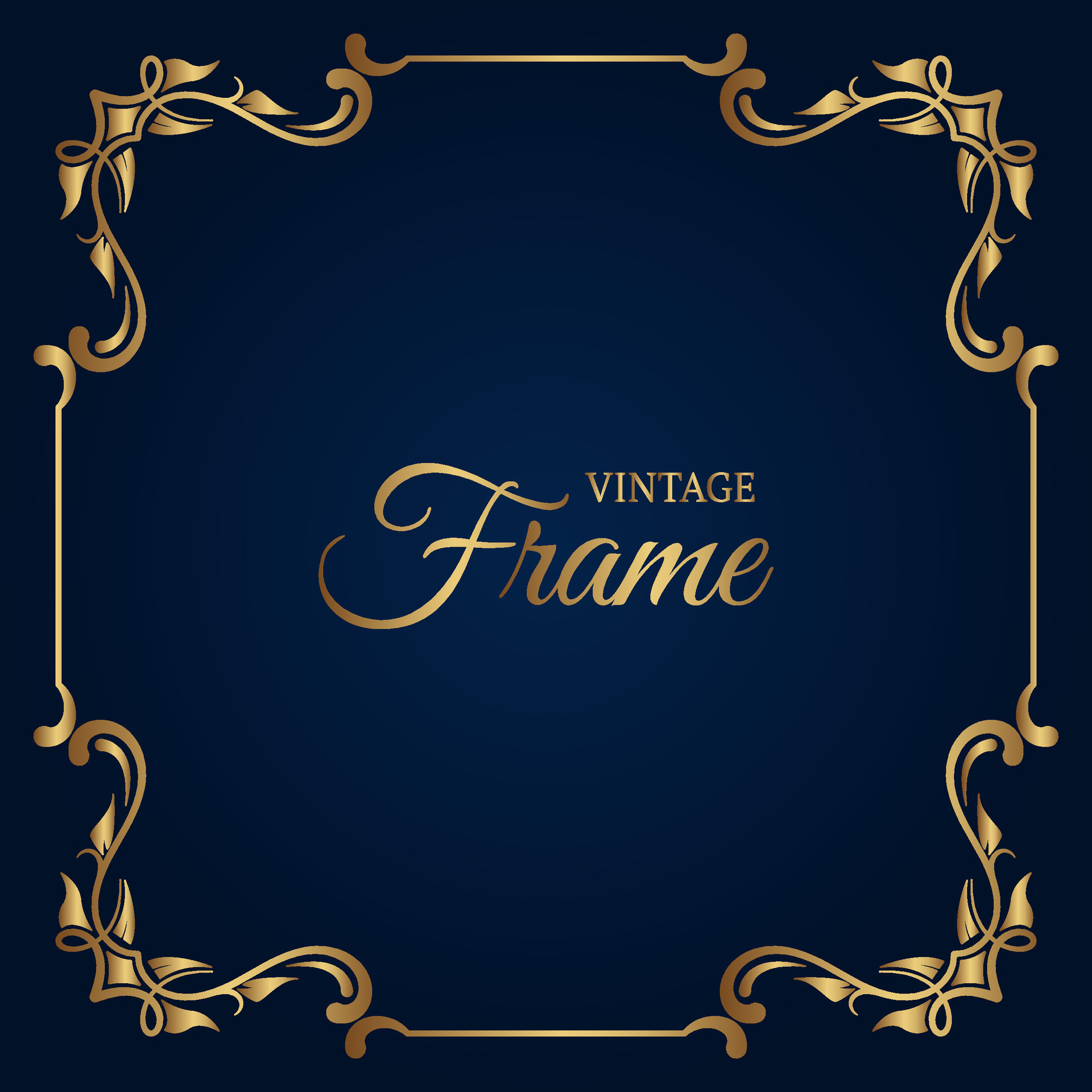 classic gold frame, vector design 28833183 Vector Art at Vecteezy
