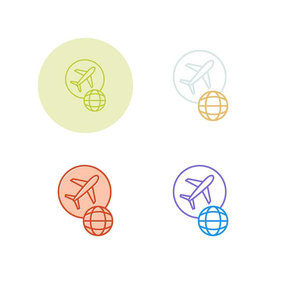 Global Flights Vector Icon