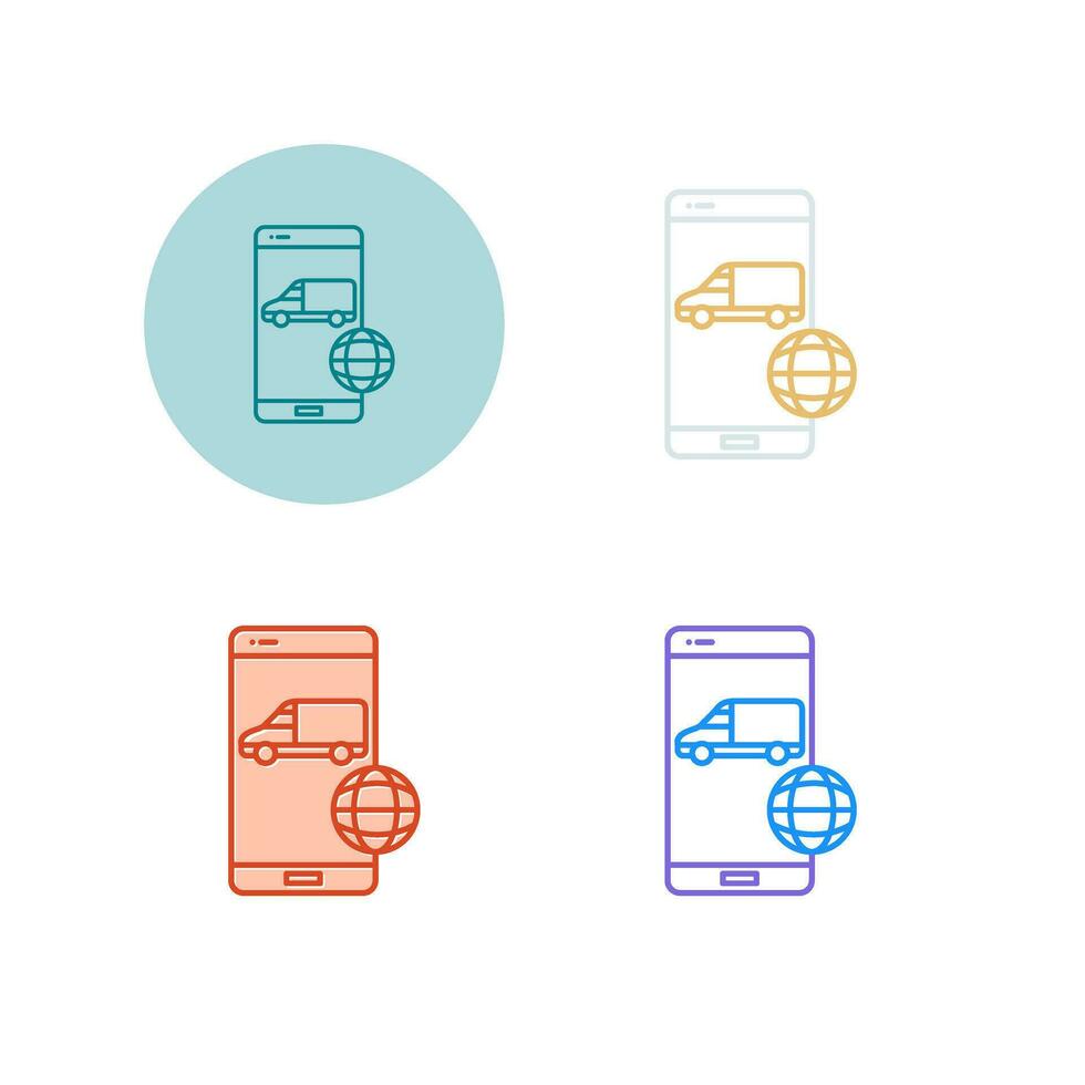 Online Logistics Vector Icon