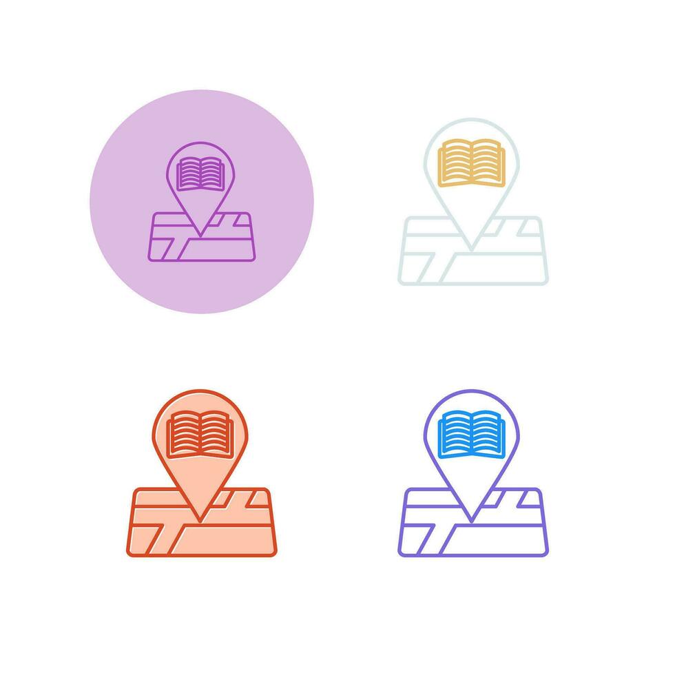 Library Location Vector Icon