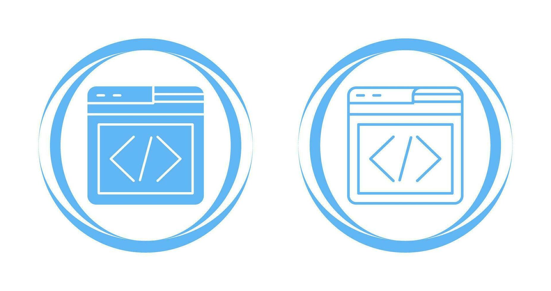 Web Programing Vector Icon