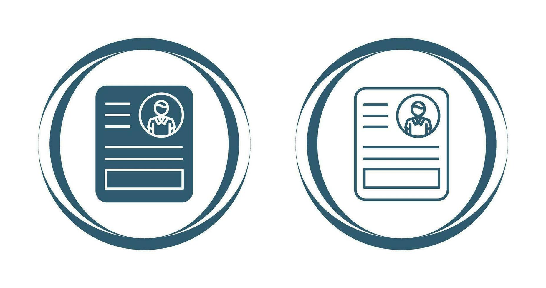 CV Vector Icon