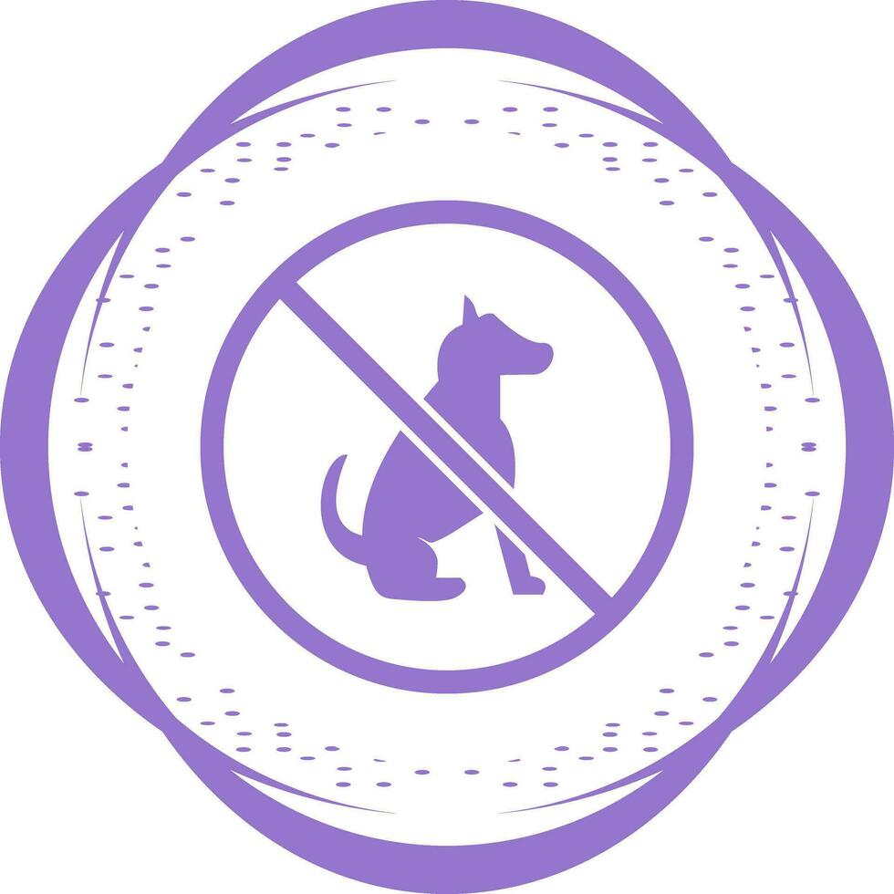 No Pet SIgn Vector Icon