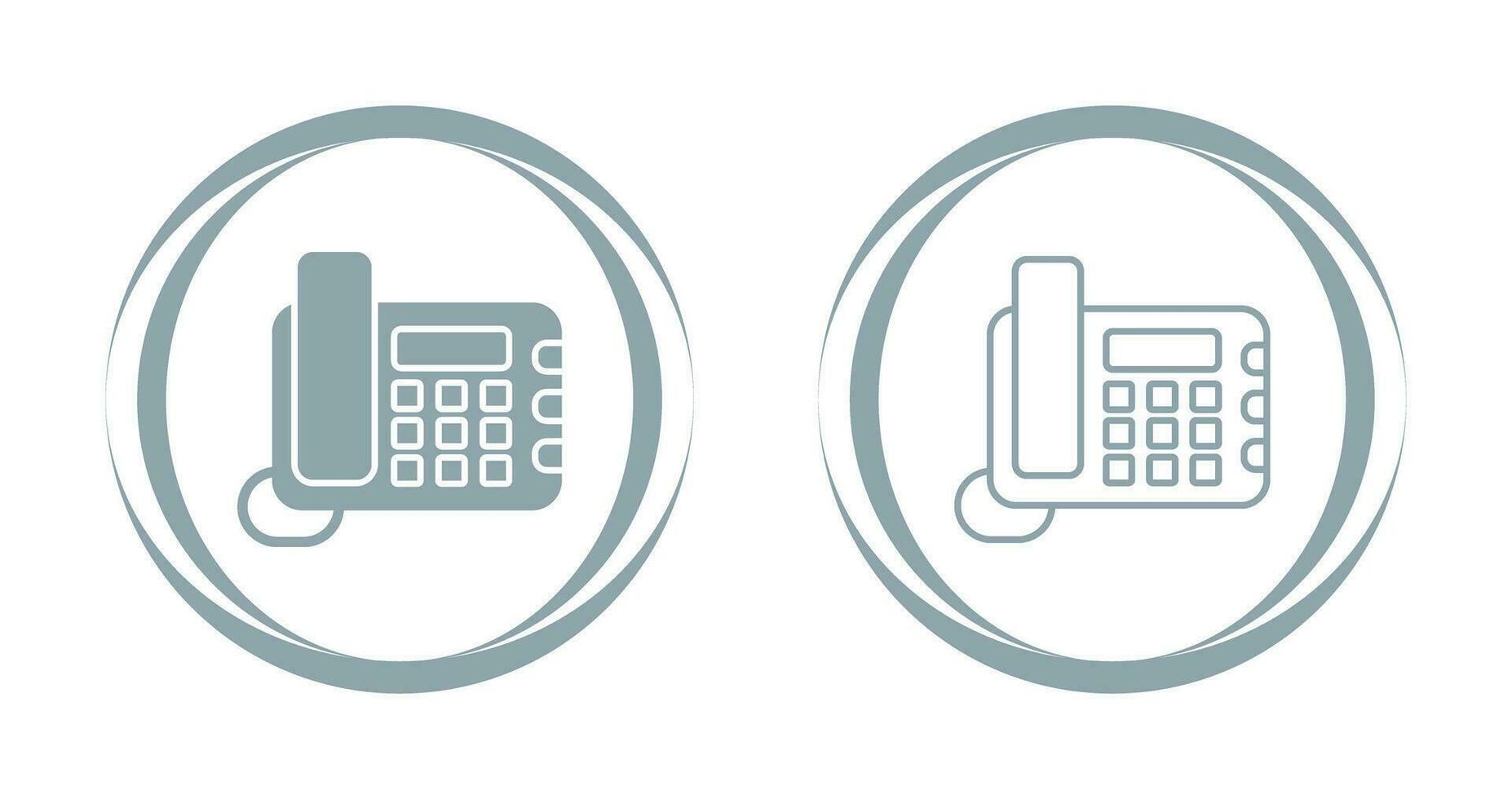 Land Line Phone Vector Icon