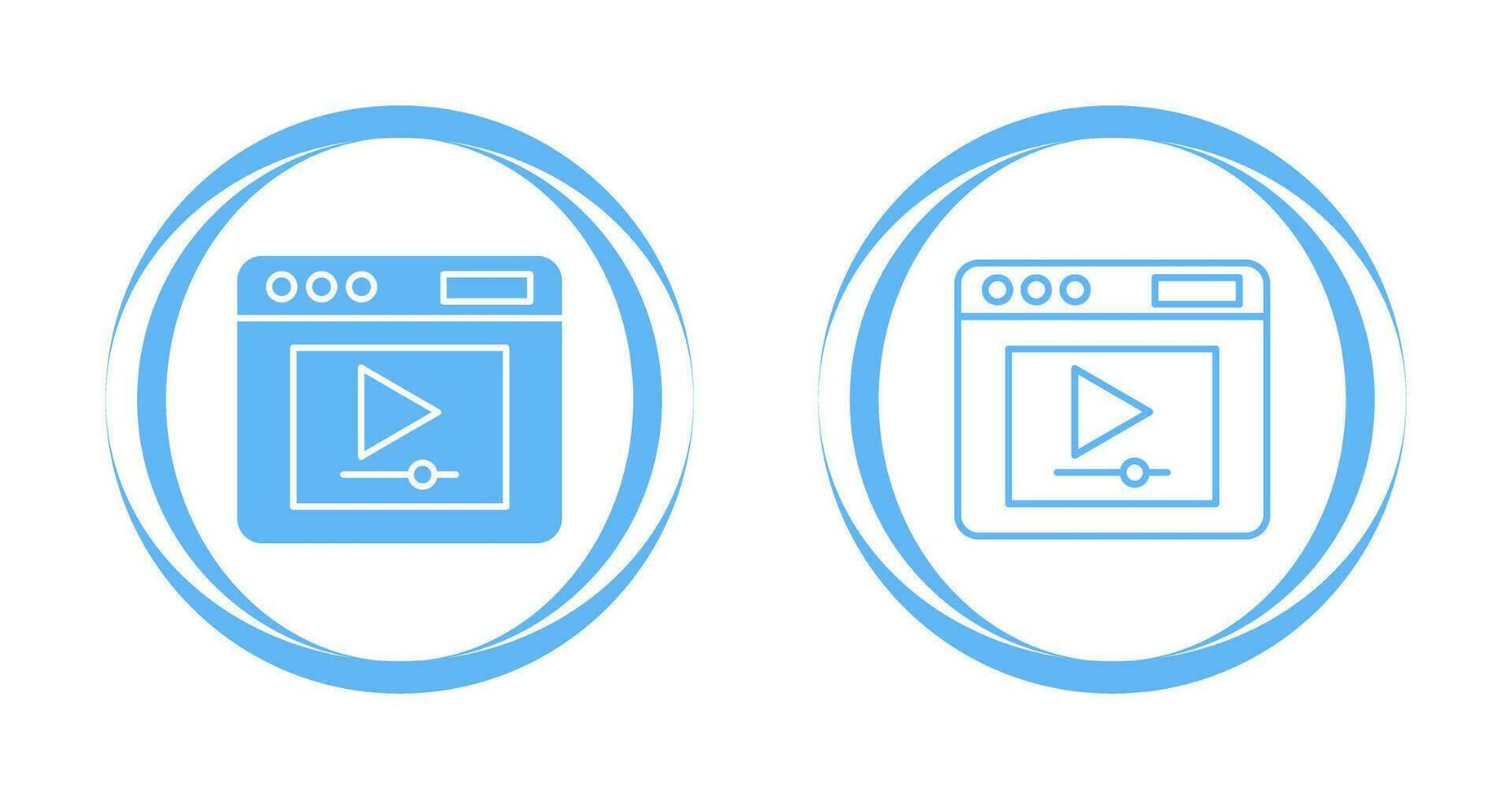 Video Player Vector Icon