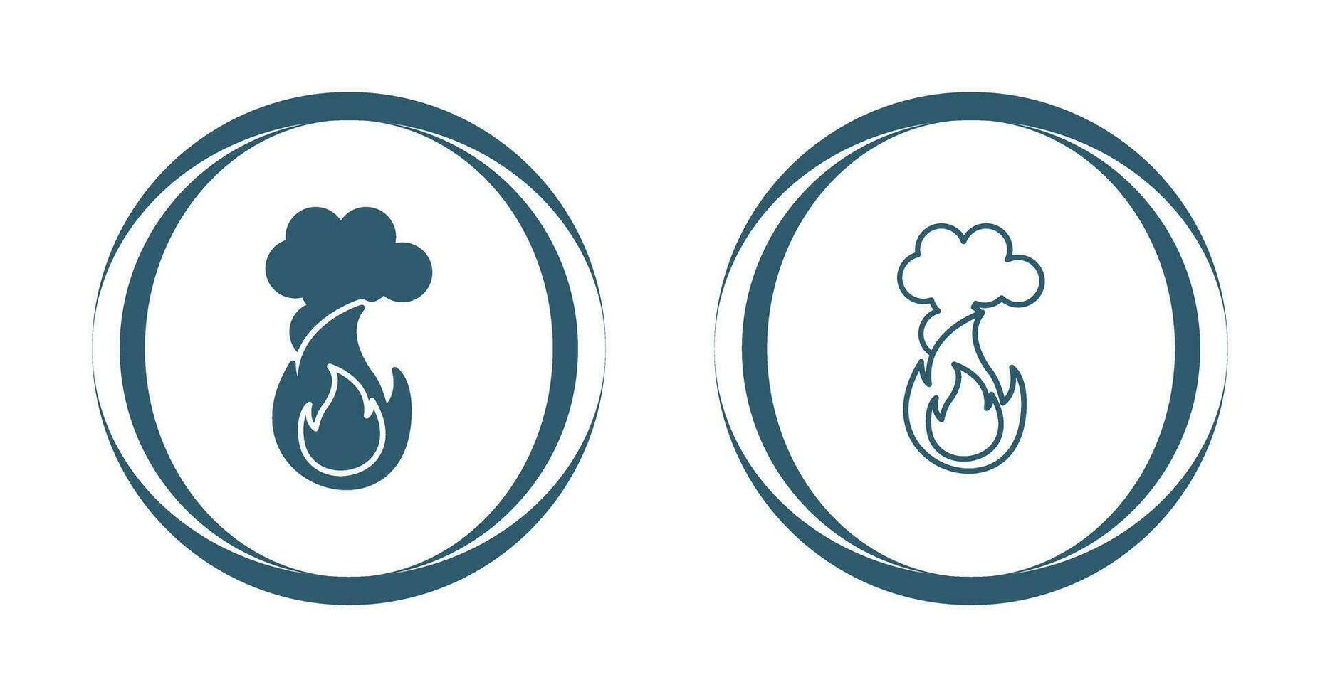 Fire Pollution Vector Icon
