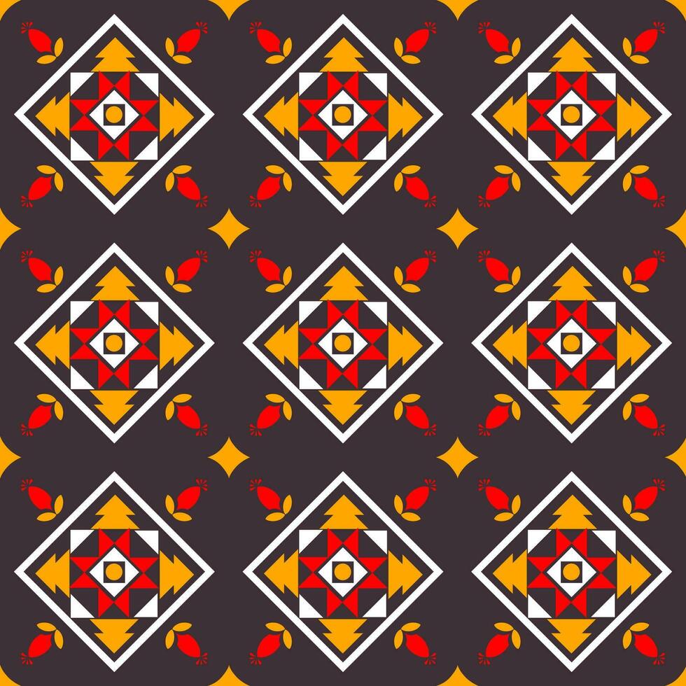 ethnic geometric seamless pattern. Geometric ethnic pattern can be used in fabric design for clothes, decorative paper, wrapping, textile, embroidery, illustration, vector, carpet vector