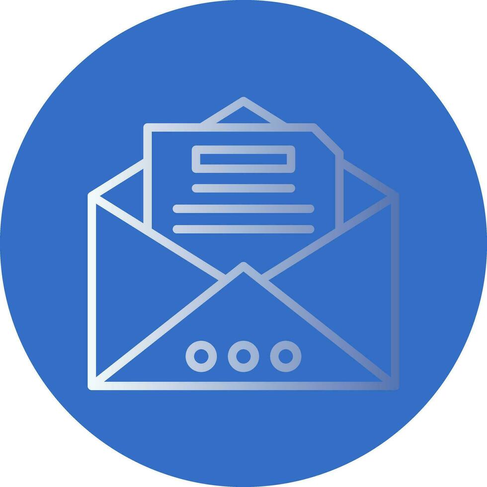 Open mail Vector Icon Design