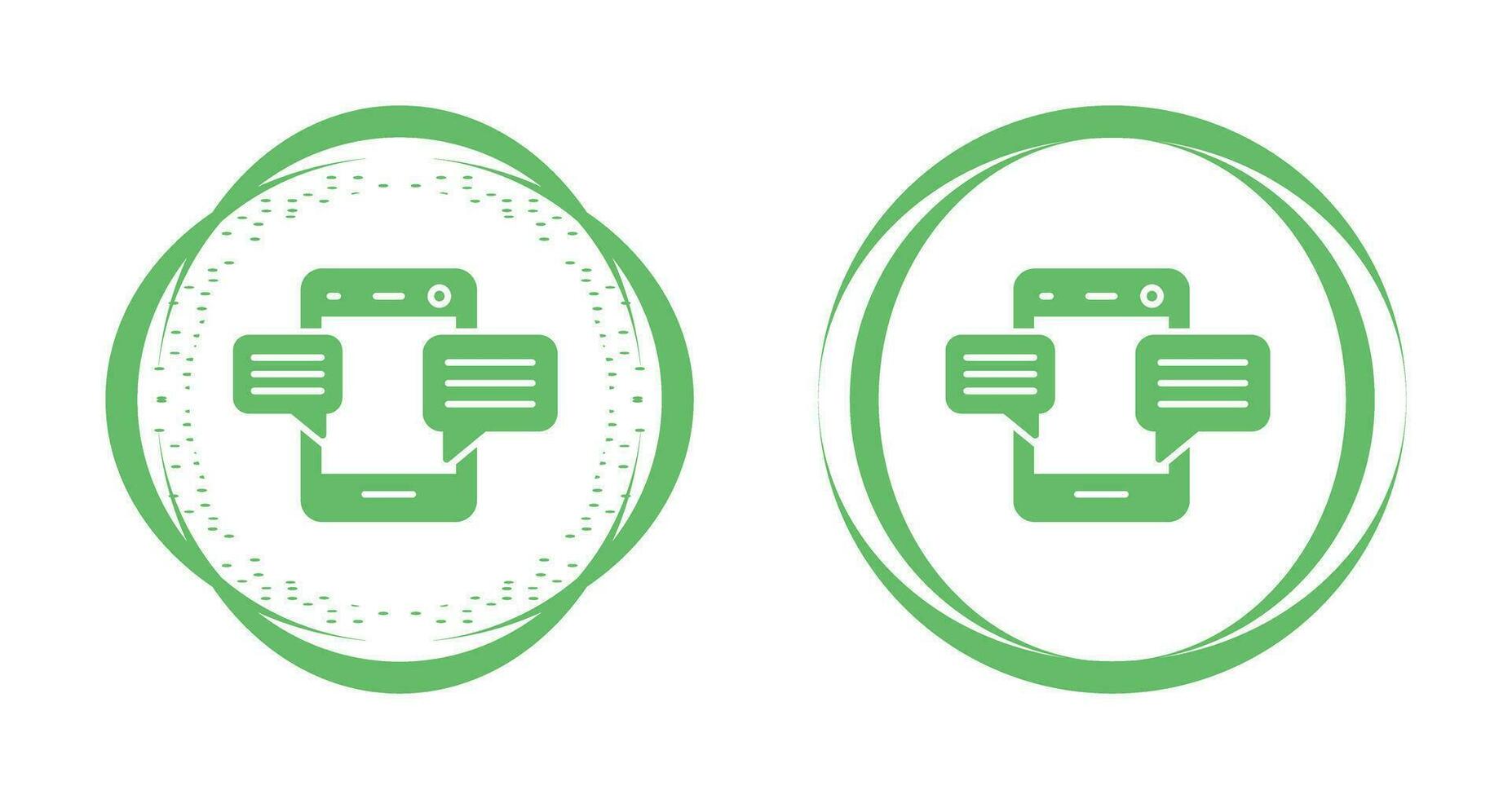 Mobile Chat Vector Icon