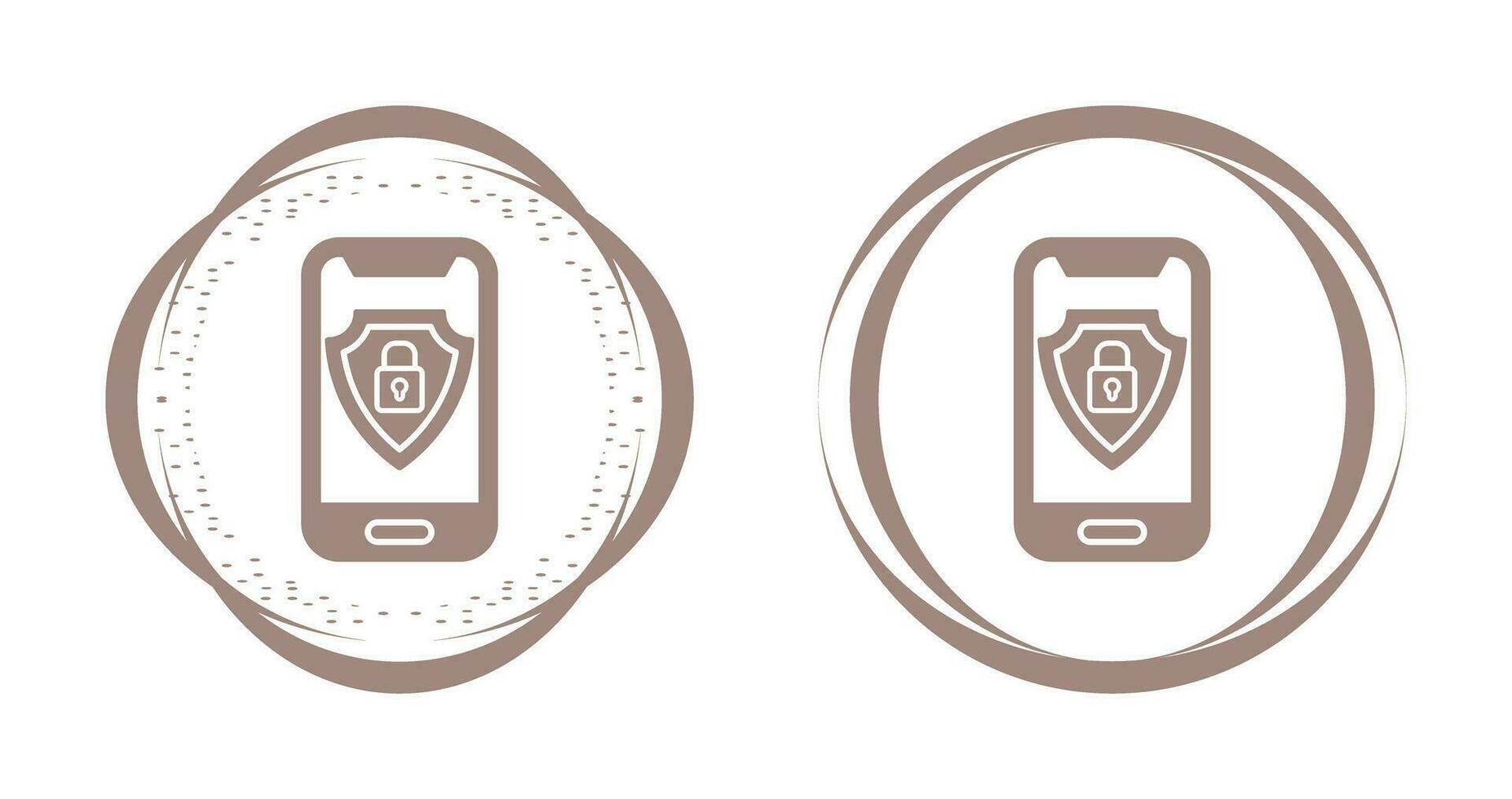 Mobile Security Vector Icon