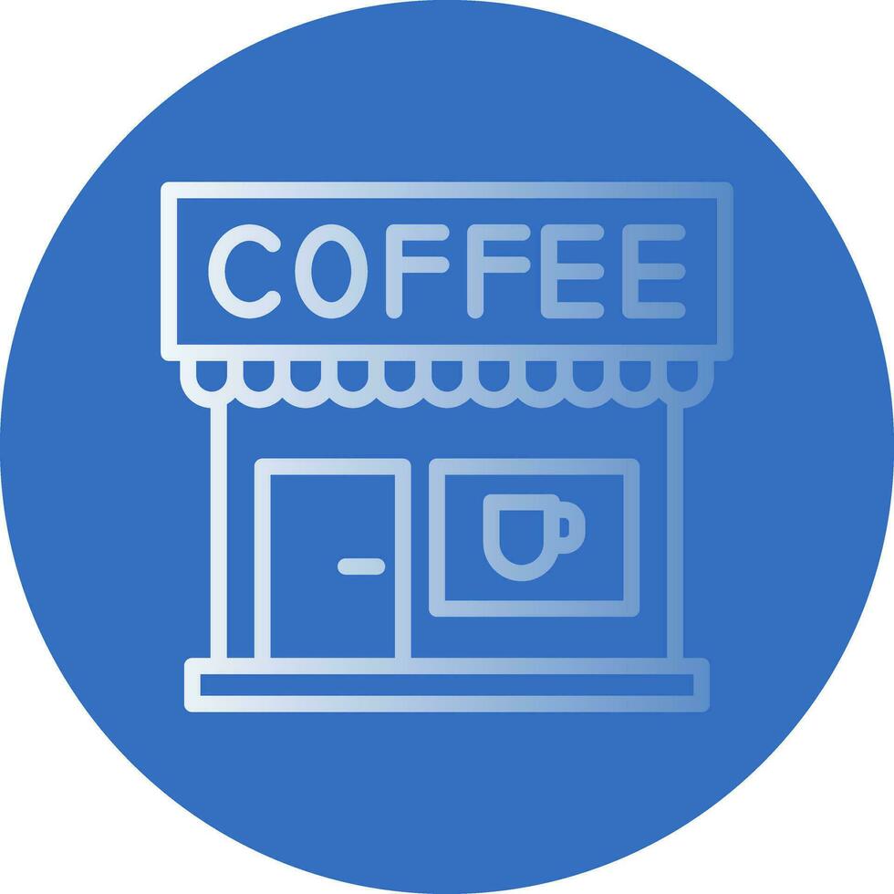 Coffee Shop Vector Icon Design