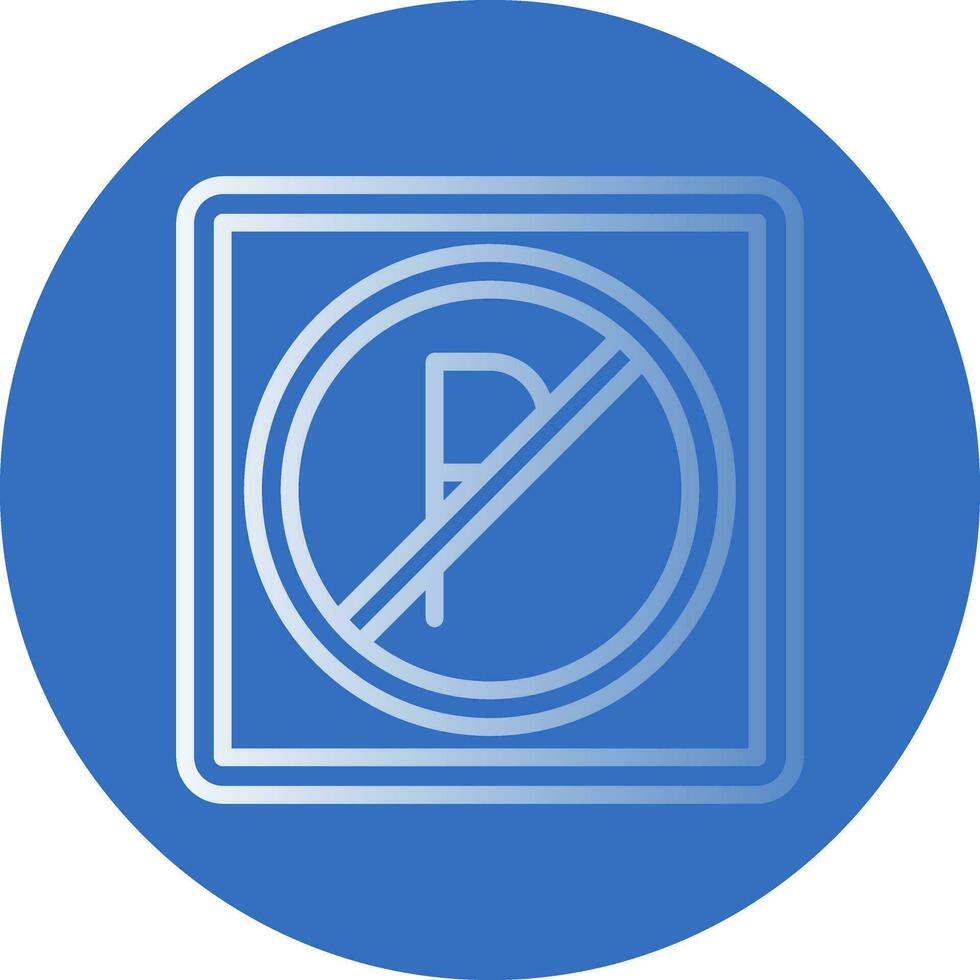 No Parking Vector Icon Design