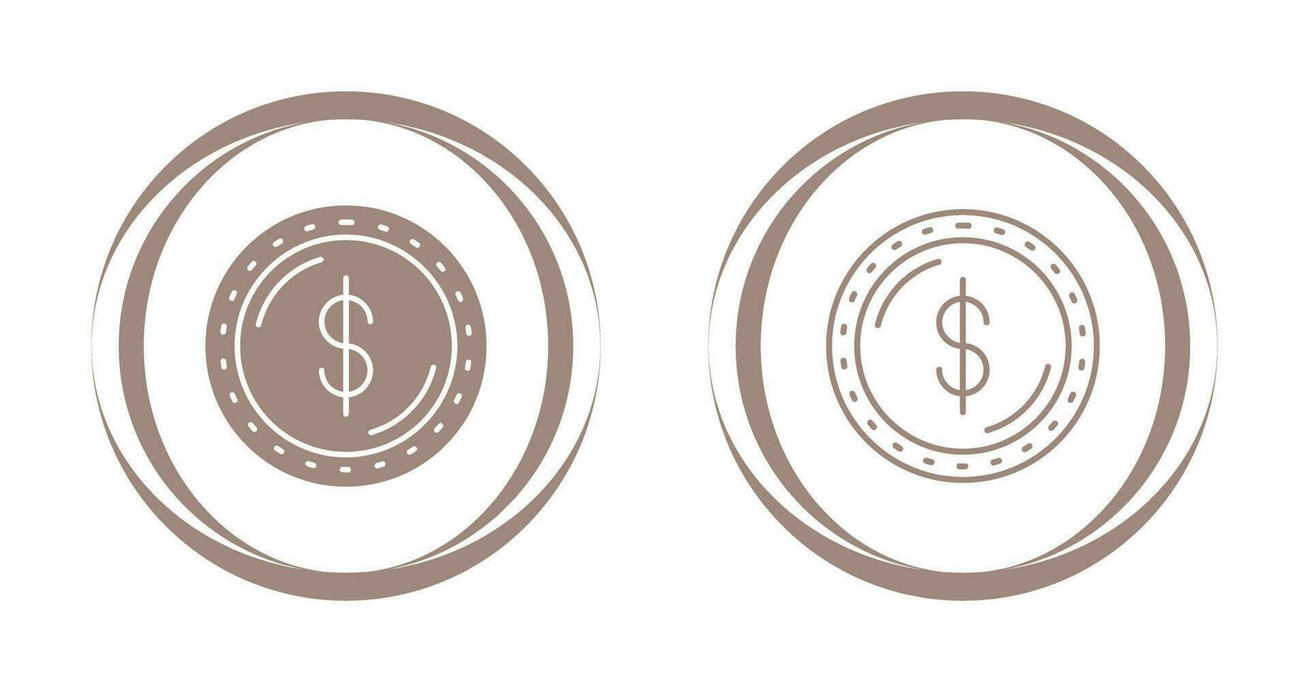 icono de vector de moneda de dólar