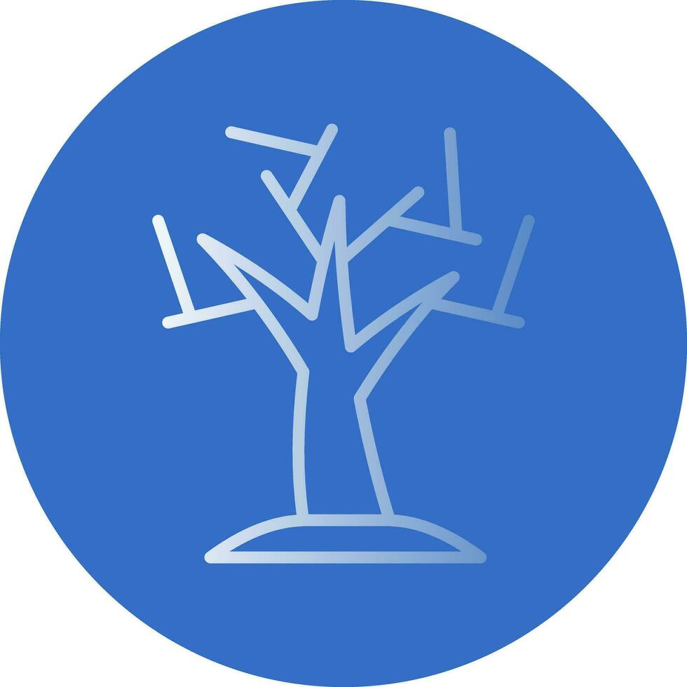 diseño de icono de vector de árbol seco