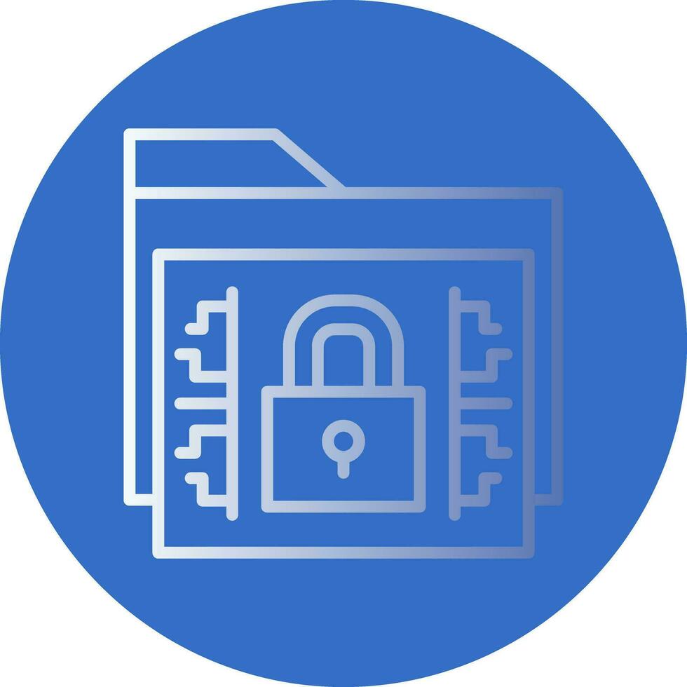 Data encryption Vector Icon Design