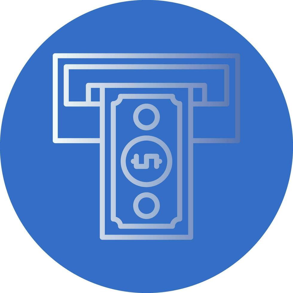 Cash withdrawal Vector Icon Design