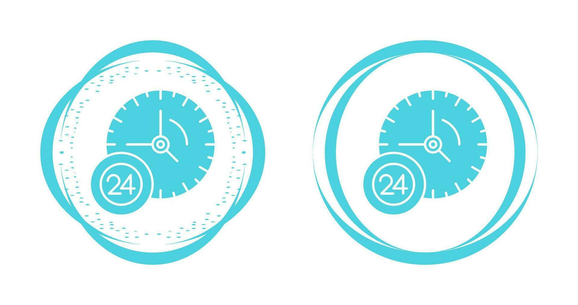 24 Hour Service Vector Icon