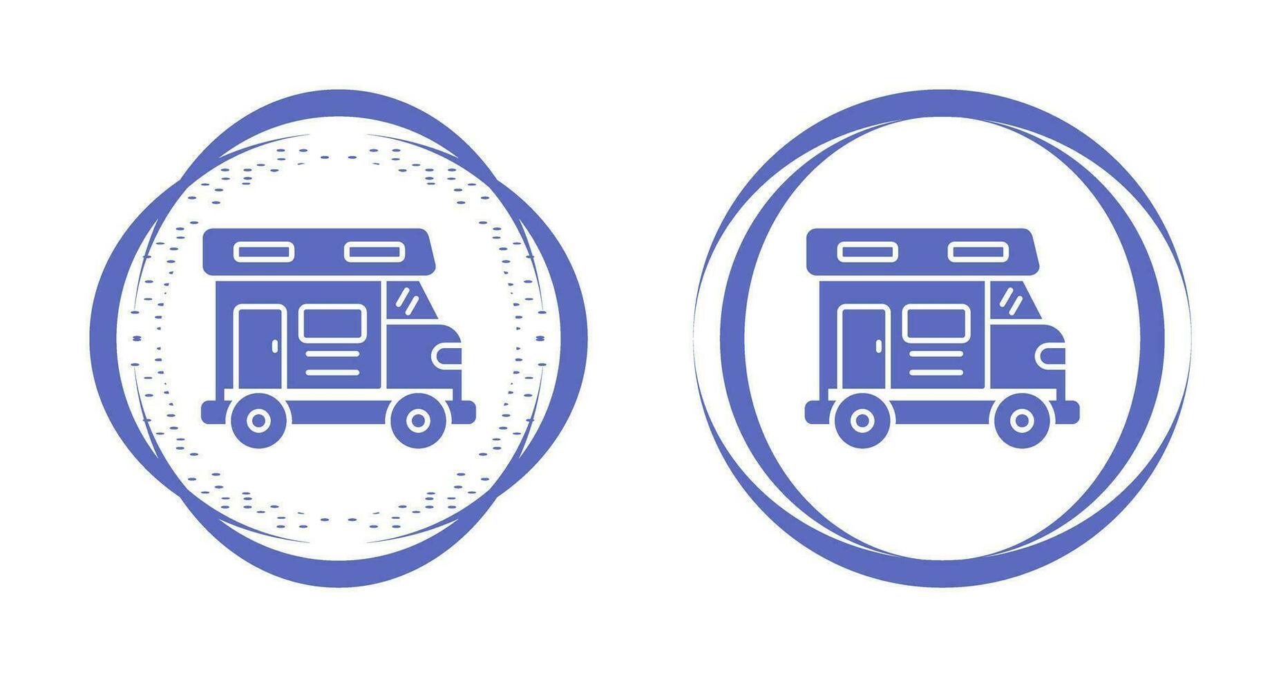 Camper Van Vector Icon