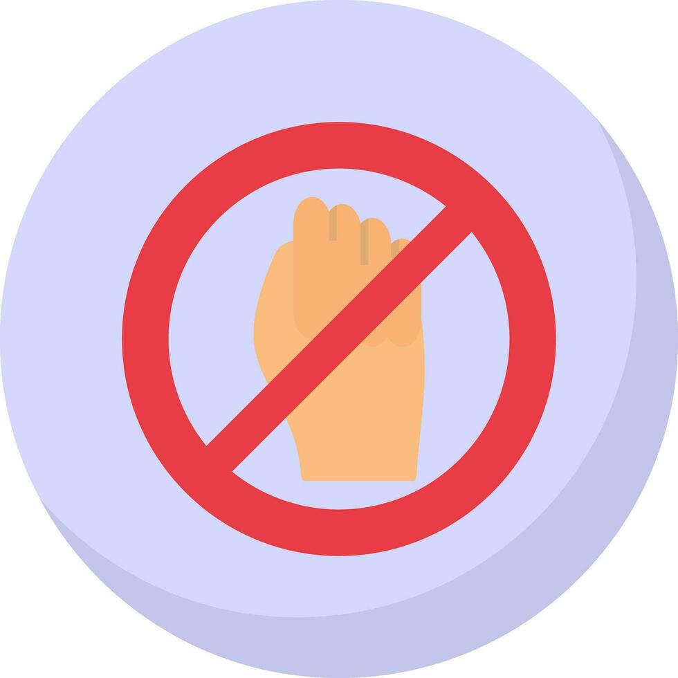 Stop Vector Icon Design