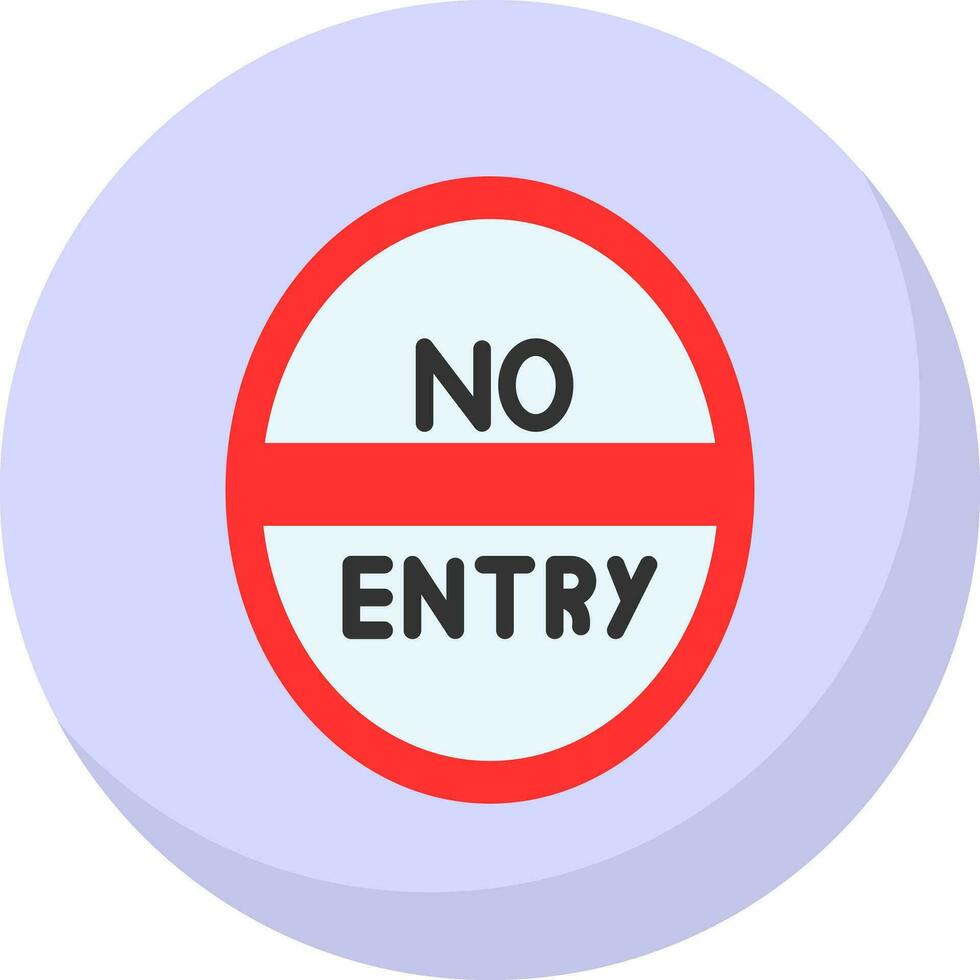 No entrada vector icono diseño