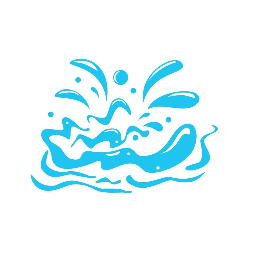 water splash design. aqua ripple sign and symbol. vector